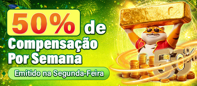 Banner de compensação semanal de 50 por cento