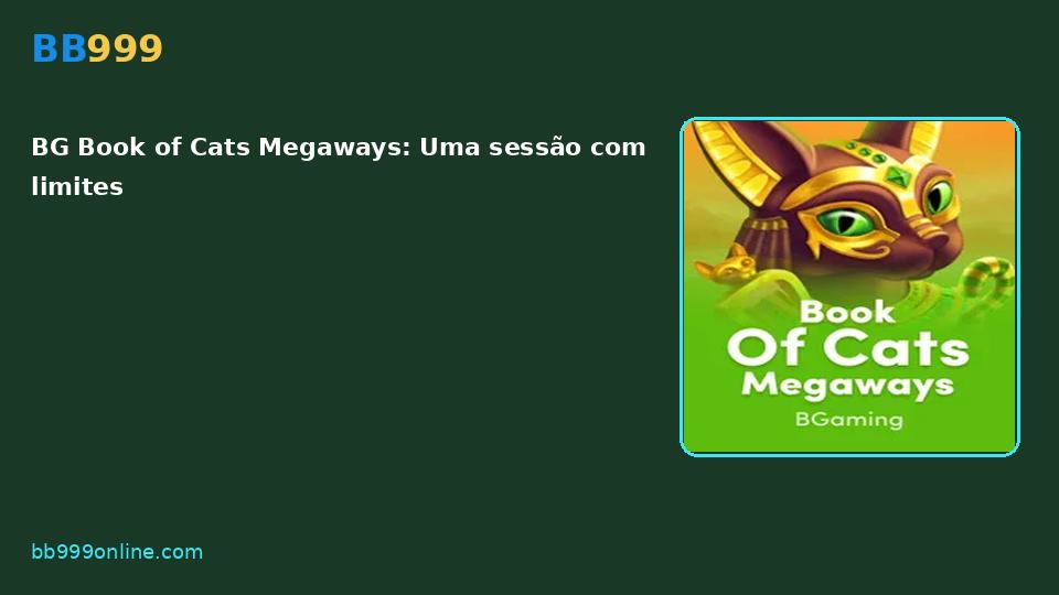 BG Book of Cats Megaways — capa do catálogo BB999