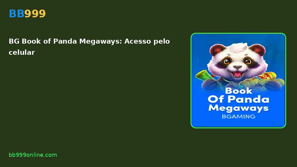 BG Book of Panda Megaways — capa do catálogo BB999