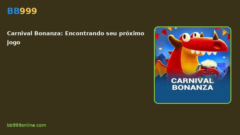 Carnival Bonanza — capa do catálogo BB999