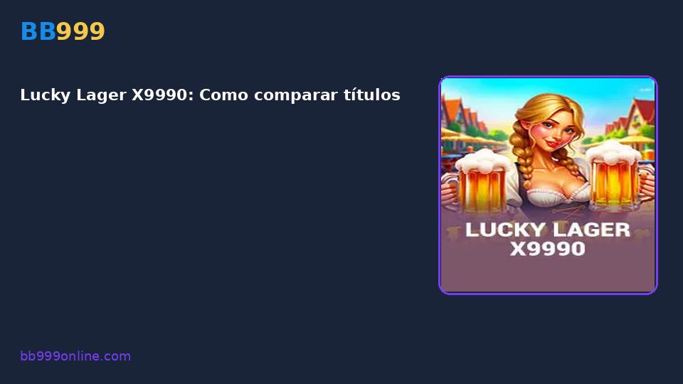 Lucky Lager X9990 — capa do catálogo BB999