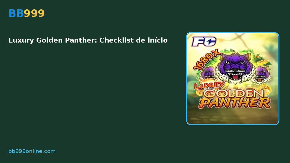 Luxury Golden Panther — capa do catálogo BB999
