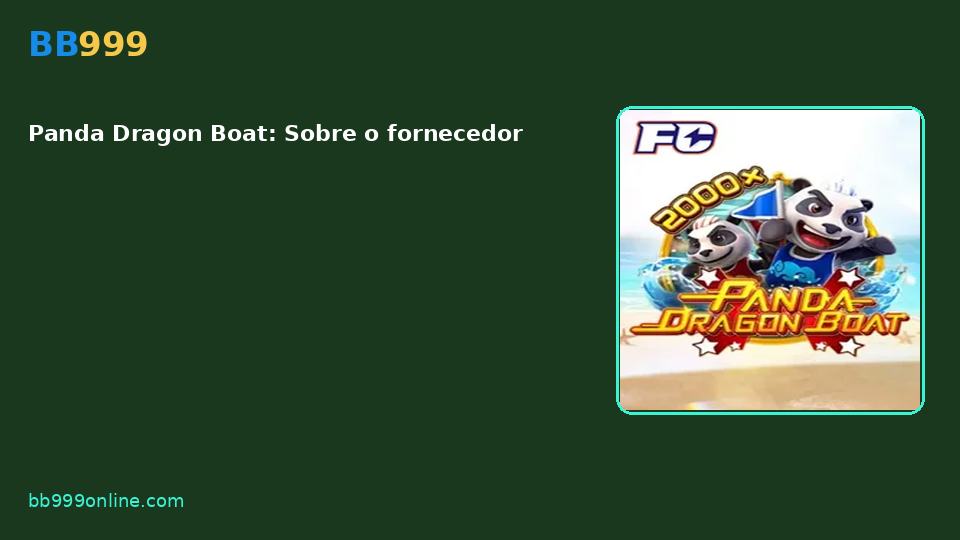 Panda Dragon Boat — capa do catálogo BB999