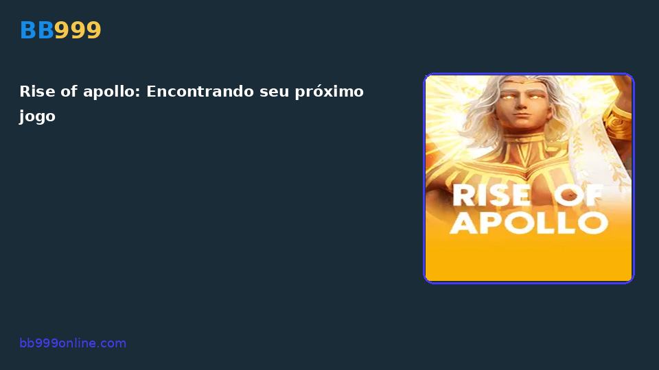 Rise of apollo — capa do catálogo BB999