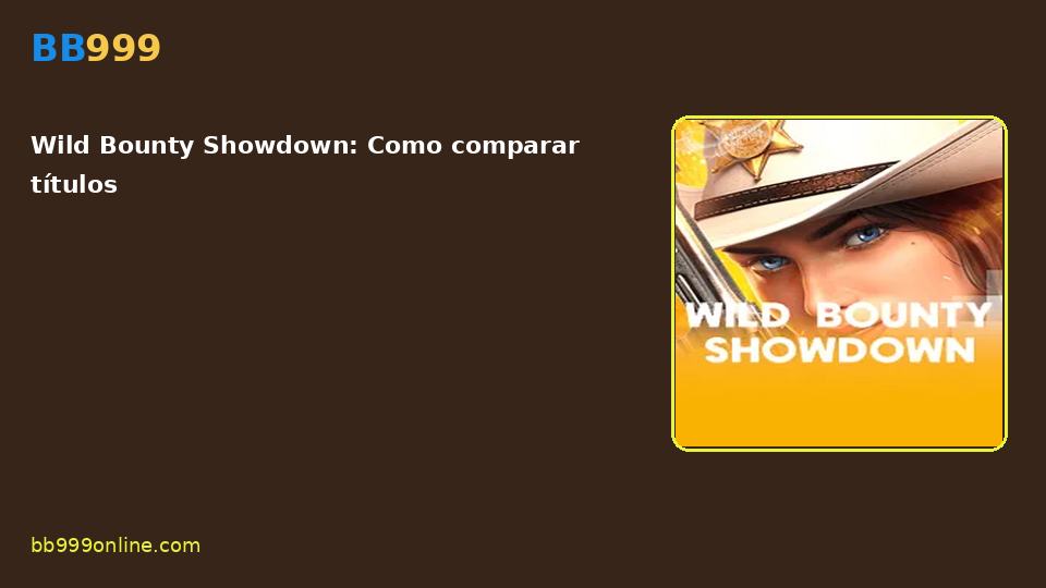 Wild Bounty Showdown — capa do catálogo BB999