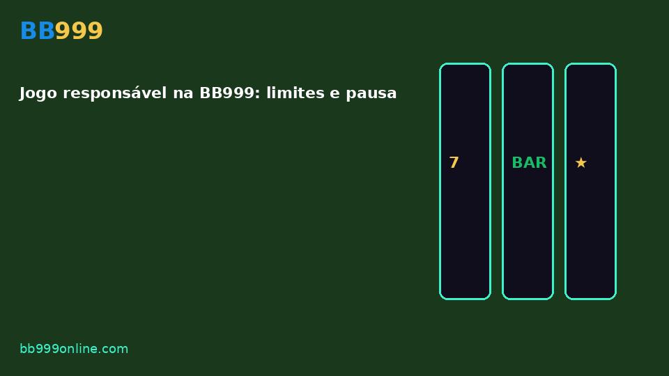 Jogo responsável na BB999: limites e pausa — imagem do guia BB999