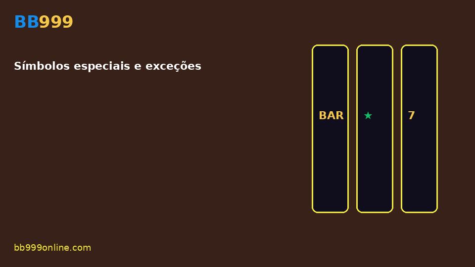 Símbolos especiais e exceções — imagem do guia BB999
