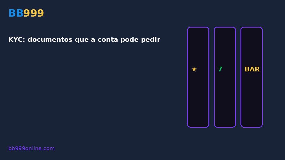 KYC: documentos que a conta pode pedir — imagem do guia BB999