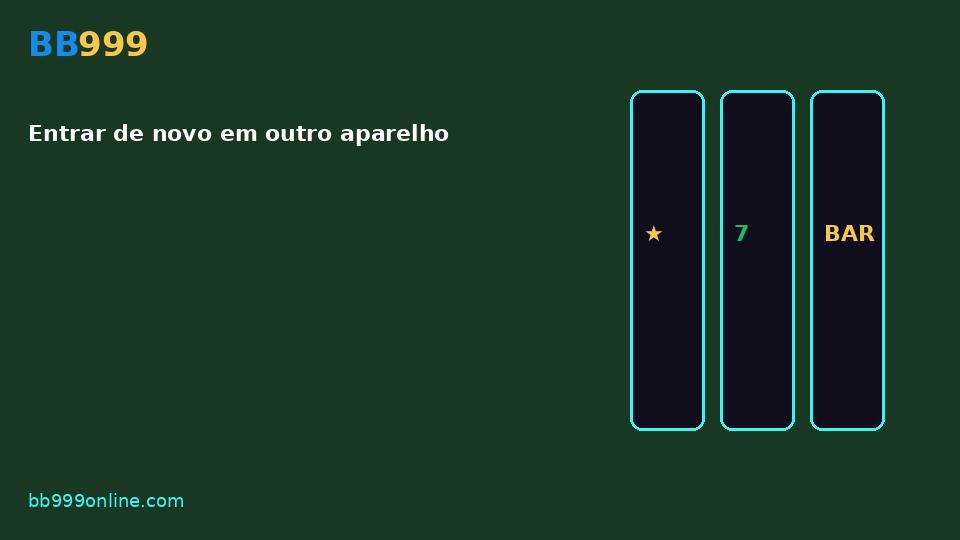 Entrar de novo em outro aparelho — imagem do guia BB999