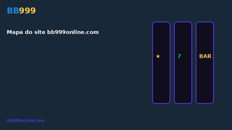 Mapa do site bb999online.com — imagem do guia BB999