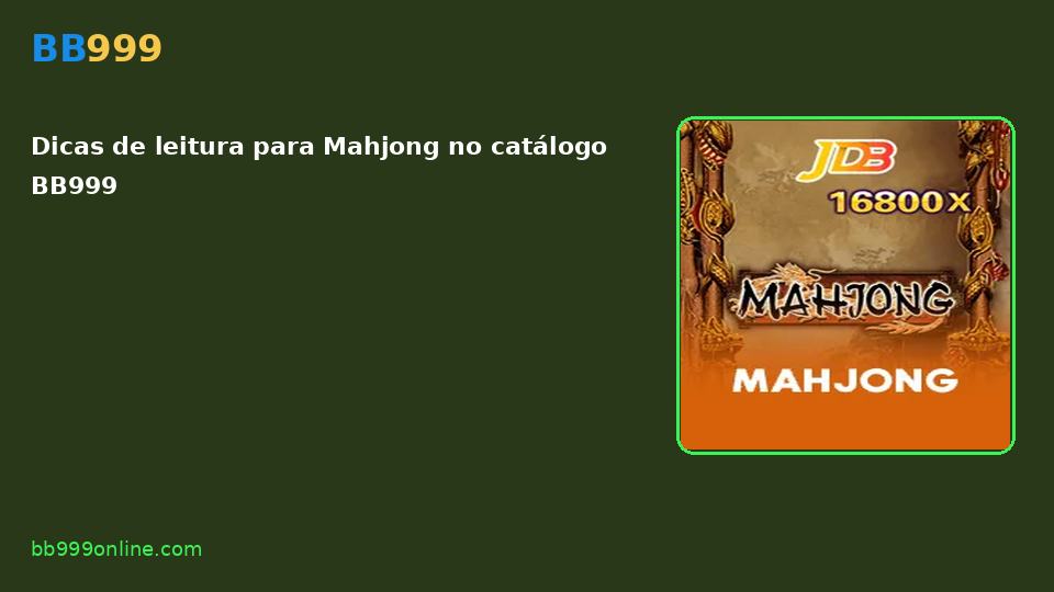 Mahjong no catálogo BB999
